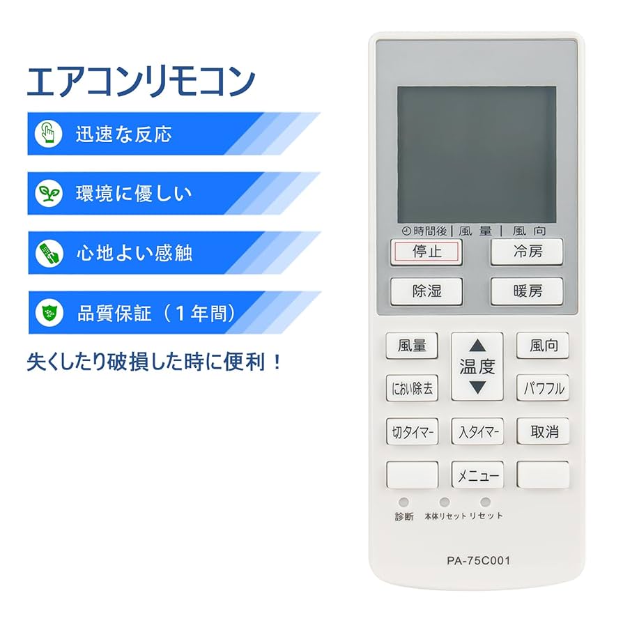(未使用･未開封品)　Panasonic リモコン CWA75C4002X 60wa65s Amazon.co.jp: エアコン リモコン A75C4001 パナソニック